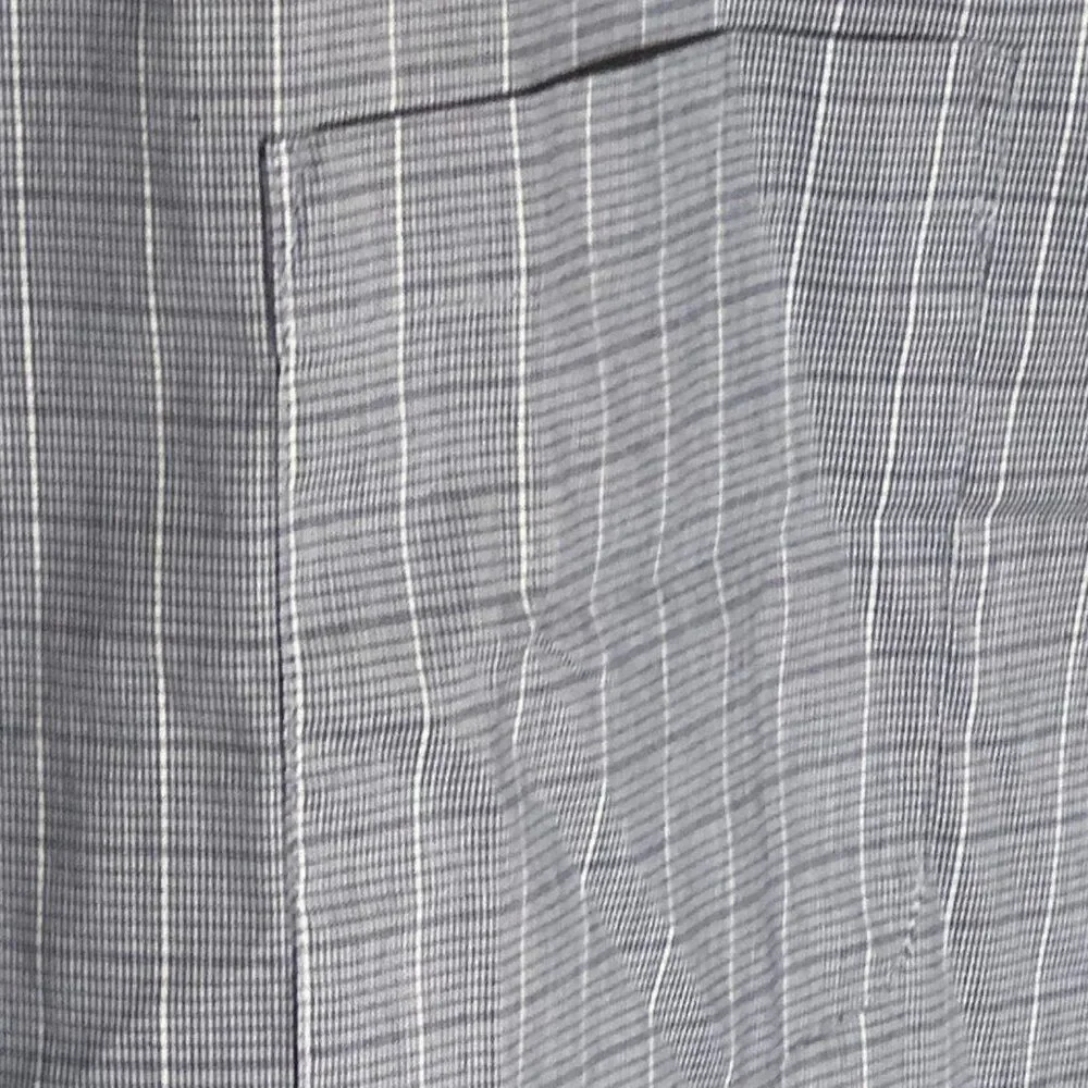 Calvin Klein Men’s Tech Active Stretch Dress Shirt Size XL Blue Plaid 17-17.5 34 - Picture 3 of 7